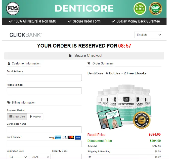 Denticore order